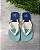 Chinelo Tricolor Azul Claro King&Joe - Imagem 1