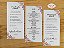 Menu Cardápio Simples com Agradecimentos - Imagem 1