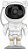 Star Projector Galaxy Night Light com Controle Remoto - Astronauta Nebulosa RGB LED - Imagem 7