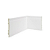 RODAPE POLIESTIRENO RUFFINO BRANCO 15CM FRISADO 15MM - 2,40M - Imagem 1