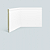 RODAPE POLIESTIRENO RUFFINO BRANCO 20CM FRISADO 15MM - 2,40M - Imagem 2