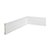 ALIZAR POLIESTIRENO RUFFINO BRANCO 7CM FRISADO SLIM 10MM - 2,40M - Imagem 1
