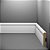 RODAPE EUCAFLOOR MDF 7CM ESTILO BRANCO MAX - 2,40M - Imagem 1