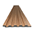 PAINEL RIPADO POLIESTIRENO RUFFINO 10MM SUCUPIRA 12,2CM - 2,85M - Imagem 2
