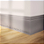 ALIZAR POLIESTIRENO RUFFINO CINZA 10CM FRISADO 15MM - 2,40M - Imagem 2