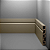 RODAPE EUCAFLOOR ACQUA NEW FUME CLASSICO FRISADO 10CM - 2,40M - Imagem 1