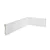 RODAPE POLIESTIRENO RUFFINO BRANCO 7CM FRISADO SLIM 10MM - 2,40M - Imagem 1
