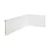 RODAPE POLIESTIRENO RUFFINO BRANCO 10CM FRISADO SLIM 10MM - 2,40M - Imagem 1