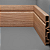 RODAPE EUCAFLOOR ACQUA NEW 10 FRISADO 10CM - 2,40M - Imagem 1