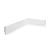 RODAPE POLIESTIRENO RUFFINO BRANCO 5CM LISO 15MM - 2,40M - Imagem 1