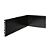 RODAPE POLIESTIRENO RUFFINO PRETO 10CM LISO 15MM - 2,40M - Imagem 1