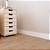 RODAPE POLIESTIRENO RUFFINO BRANCO 10CM FRISADO 15MM - 2,40M - Imagem 2