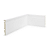 RODAPE POLIESTIRENO RUFFINO BRANCO 10CM FRISADO 15MM - 2,40M - Imagem 1