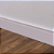 RODAPE MOLDUFAMA MDF 10CM BRANCO FRISADO - 2,40M - Imagem 3