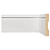 RODAPE MOLDUFAMA MDF 10CM BRANCO FRISADO - 2,40M - Imagem 1