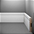 RODAPE EUCAFLOOR MDF 10CM FRISADO ESTILO BRANCO MAX - 2,40M - Imagem 1