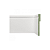 RODAPE MOLDUFAMA SOBREPOR MDF 12CM BRANCO FRISADO - 2,40M - Imagem 1