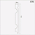 RODAPE MOLDUFAMA MDF 15CM BRANCO FRISADO RD - 2,40M - Imagem 2