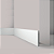 RODAPÉ POLIESTIRENO GART WALLSTYL WB20 BRANCO 20CM LISO 18MM - 2,44M - Imagem 7