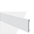 RODAPÉ POLIESTIRENO GART WALLSTYL WB11 BRANCO 11CM LISO 18MM - 2,44M - Imagem 1