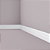 RODAPÉ POLIESTIRENO GART COMPACTA FZ7 BRANCO 7CM FRISADO 13MM - 2M - Imagem 2