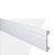 RODAPÉ POLIESTIRENO GART COMPACTA FZ10 BRANCO 10CM FRISADO 13MM - 2M - Imagem 2