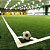 GRAMA SINTETICA 50MM PARA FUTEBOL VERDE ESMERALDA FIBR KAPAZI 4X30M - 120M² - Imagem 3