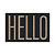 CAPACHO VINÍLICO ESTAMPADO HELLO 60X40CM - Imagem 1