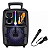 Caixa De Som Amplificada 2000w Bluetooth RGB Controle Remoto Microfone Karaoke - Imagem 4
