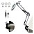 Luminaria Led com Lupa zoom 8x Braço Articulado Mesa Bancada Estetica - Imagem 9