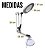 Luminaria Led com Lupa zoom 8x Braço Articulado Mesa Bancada Estetica - Imagem 7