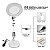 Luminaria Led com Lupa zoom 8x Braço Articulado Mesa Bancada Estetica - Imagem 8