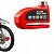Trava Roda Antifurto Cadeado De Disco Reforçado Alarme 2 Chaves Segurança Bicicleta Motocicleta - Imagem 3