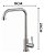 Torneira Cozinha Aço Inoxidável Bancada Água Fria Pia - Imagem 5