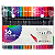 Kit Livro De Desenhos Bobbie Goods 50 / 80 / 100 Paginas 36 canetinhas coloridas Colorir Pintar Antiestresse Terapia Caderno Livrinho Infantil Criatividade Criança - Imagem 5