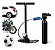 Bomba Manual De Ar P/ Encher Pneu Bola Com Medidor Portátil - Imagem 1