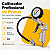 Calibrador De Pneus Com Manômetro 220 PSI Para Compressor De Ar Mangueira 40cm Bico Trava Oficina - Imagem 2