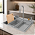 Cuba Gourmet Multifuncional Completa Com Torneira Cascata Lavador De Copos Tábua Dispenser Cozinha - Imagem 12