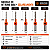 Kit 5 Brocas Escareadoras 8mm Para Madeira MDF Rebaixo Parafuso Furadeira Parafusadeira - Imagem 7