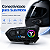Intercomunicador De Capacete Bluetooth Fone Rádio FM Integrado Moto Microfone Fone de Ouvido - Imagem 3