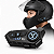 Intercomunicador De Capacete Bluetooth Fone Rádio FM Integrado Moto Microfone Fone de Ouvido - Imagem 1