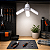 Lâmpada LED Fan Blade 45w Pétala Dobrável 3 Pás Ajustáveis Branco-Frio Decoração Multifuncional - Imagem 9