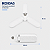 Lâmpada LED Fan Blade 45w Pétala Dobrável 3 Pás Ajustáveis Branco-Frio Decoração Multifuncional - Imagem 8