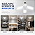 Lâmpada LED Fan Blade 45w Pétala Dobrável 3 Pás Ajustáveis Branco-Frio Decoração Multifuncional - Imagem 4