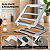 Suporte Para Notebook Laptop Ajustável Dobrável Ergonômico Mesa Home Office Alumínio Portátil - Imagem 7