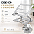 Suporte Para Notebook Laptop Ajustável Dobrável Ergonômico Mesa Home Office Alumínio Portátil - Imagem 4