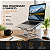 Suporte Para Notebook Laptop Ajustável Dobrável Ergonômico Mesa Home Office Alumínio Portátil - Imagem 5