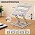 Suporte Para Notebook Laptop Ajustável Dobrável Ergonômico Mesa Home Office Alumínio Portátil - Imagem 9