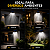 Luminária Solar Refletor Tripla Led 3 Modos Com Sensor Resistente Iluminação Parede Jardim Muro - Imagem 4