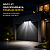 Luminária Solar Refletor Tripla Led 3 Modos Com Sensor Resistente Iluminação Parede Jardim Muro - Imagem 2